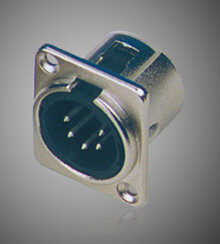 Разъем панельный XLR male 5Р 5-пиновый, Soundking CA222