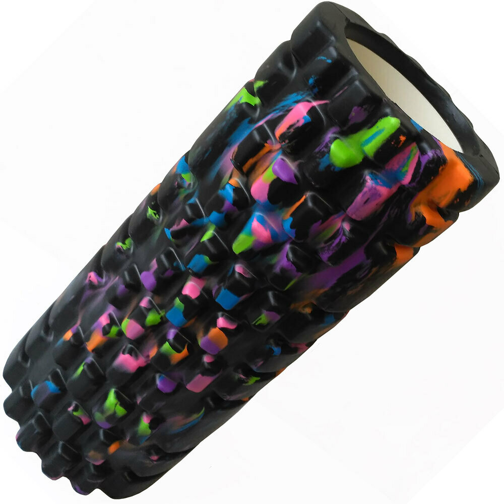 Foam Roller Multicolor 33см - Черный-Мультиколор