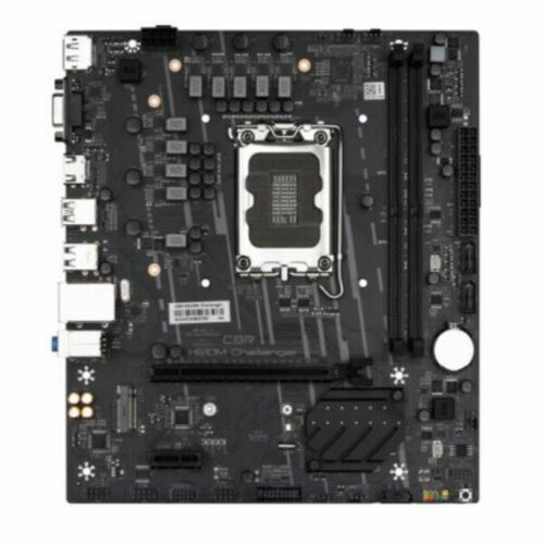 Материнская плата CBR H610M Challenger OEM Socket 1700 2DDR4 mATX VGAHDMIDP 1PCIEx161PCIEx11M2 3SATA3 4USB22USB3 Glan 848500₽