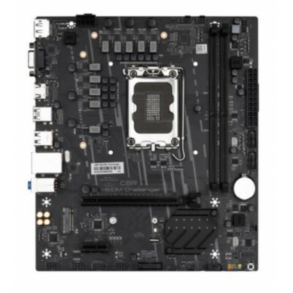 CBR H610M Challenger {Socket 1700, 2*DDR4, mATX, VGA+HDMI+DP, 1*PCIEx16/1*PCIEx1/1*M.2, 3*SATA3, 4*USB2+2*USB3, Glan}