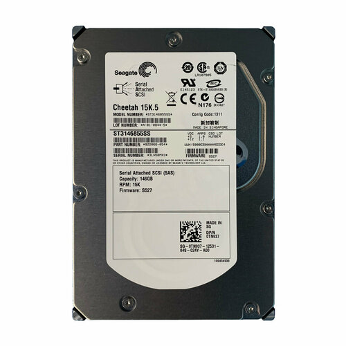 Жесткий диск Seagate Cheetah 15K5 1468Gb U300150008Mb Dual Port SAS 35 9Z2066-004 1318200₽