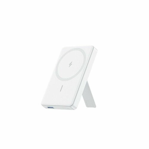 Повербанк с магнитной беспроводной зарядкой Anker MagGo Power Bank 10000mAh 75W Stand - White 5900₽