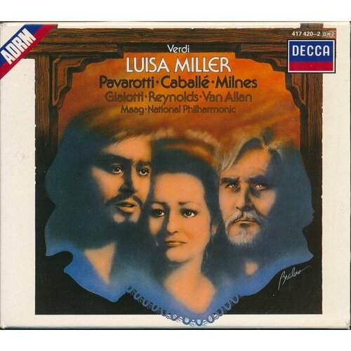 Audio CD Verdi - Luisa Miller / Pavarotti Caball Milnes Giaiotti Reynolds van Allan NP Maag (2 CD)