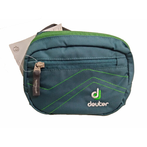 фото Сумка поясная deuter, фактура гладкая, бирюзовый
