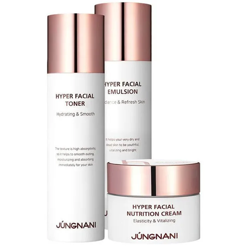 Набор уходовый с пептидами Jungnani Hyper Facial Special Skin Care 3 Set