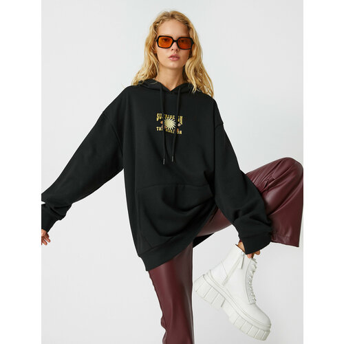 фото Худи koton, размер xs, черный