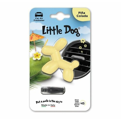 Little Dog Pina Colada (Пина колада)- light yellow Автомобильный освежитель воздуха
