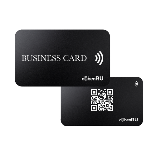 Умная NFC-визитка черная Business Card DijibenRu 199900₽