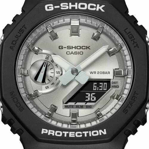 фото Наручные часы casio, серебряный, черный