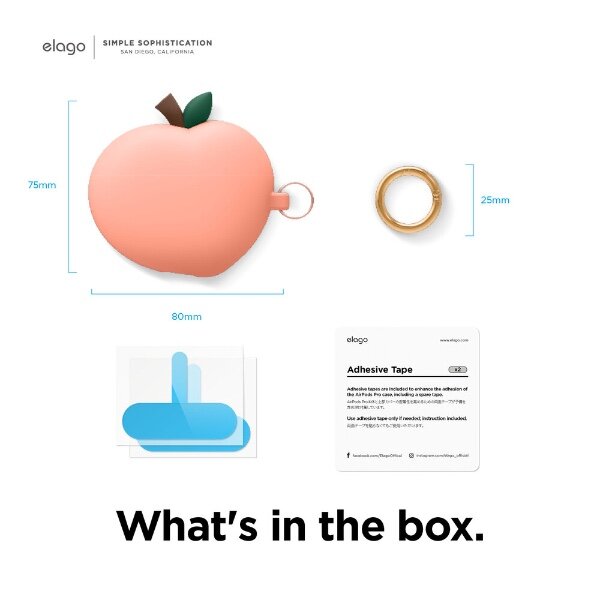 Чехол Elago (EAPP-PEACH-PE) для AirPods Pro (Peach) - фото №8