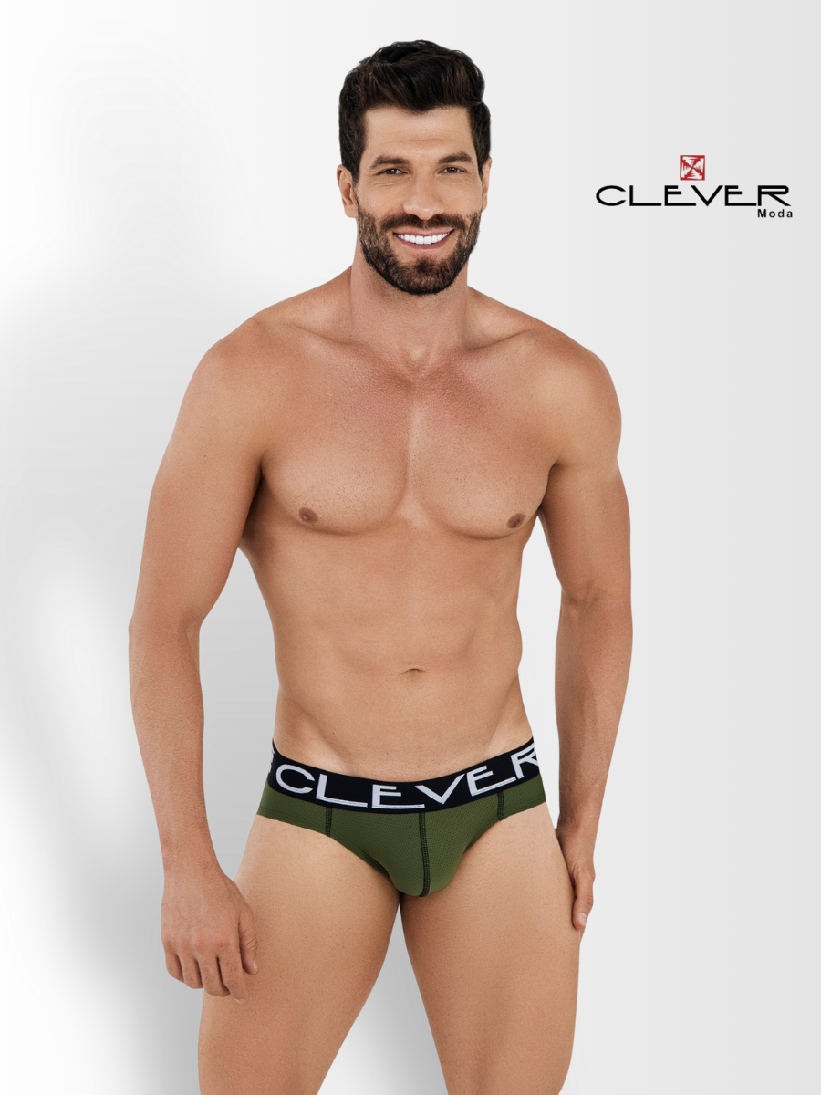 Трусы CLEVER Moda, размер S, хаки