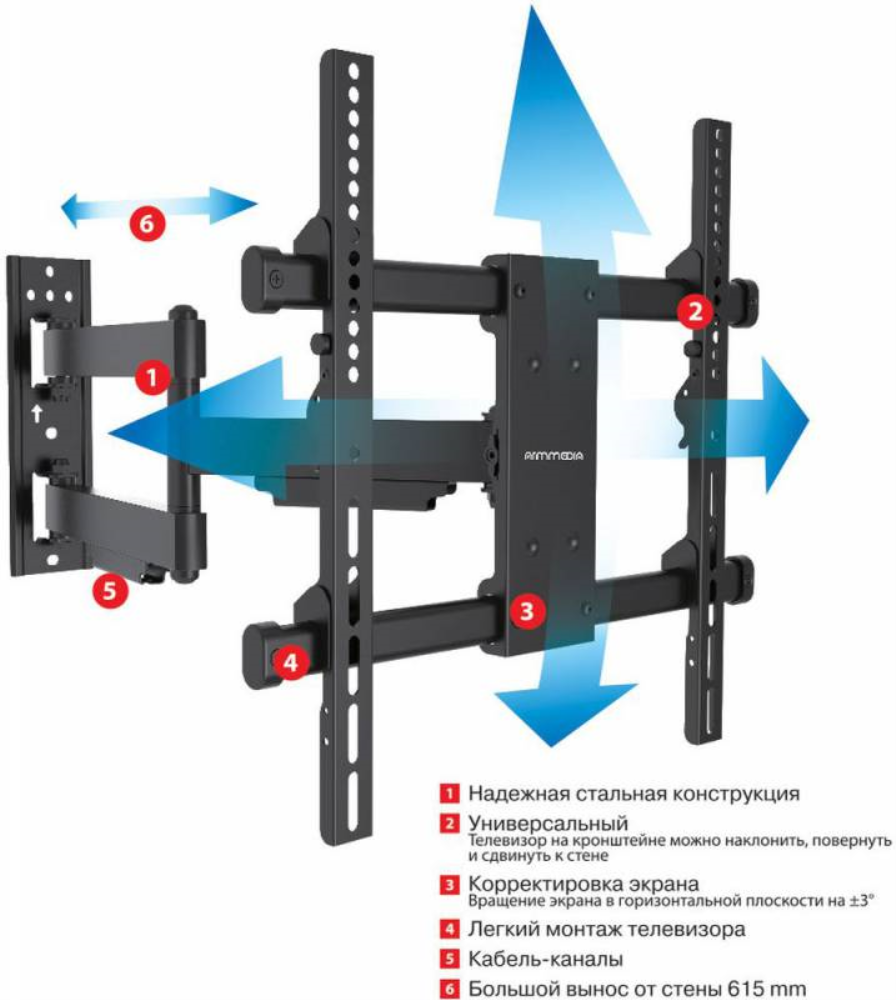 Кронштейн для телевизора ARM MEDIA - фото №16