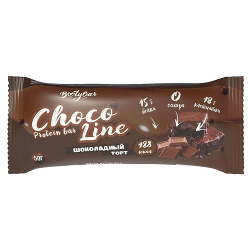 Bootybar Choco Line 50 г x 20 шт Шоколадный торт bootybar chocobar 40 г коробка 30 шт арахисовый крем