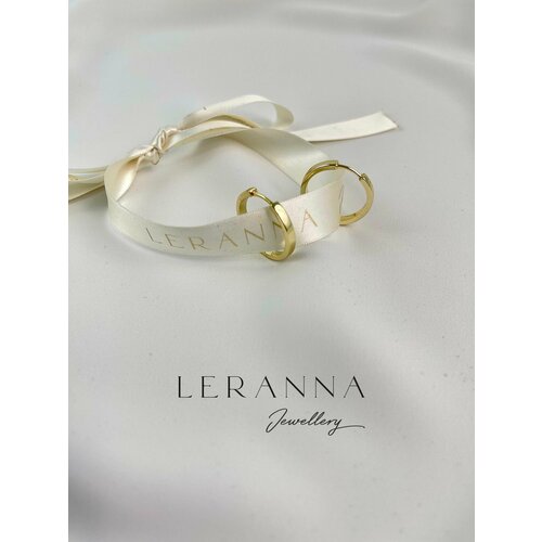 Серьги LERANNA Серьги-основы базовые, размер/диаметр 24 мм, золотой