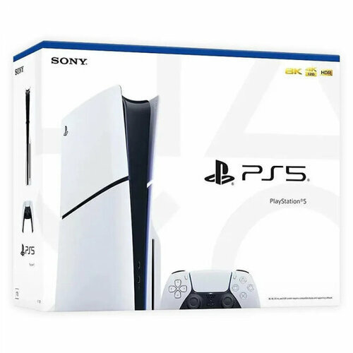 Sony Игровая приставка Sony PlayStation 5 Slim (CFI-2000A01), White игровая приставка sony playstation 5 slim 1tb cfi 2016a