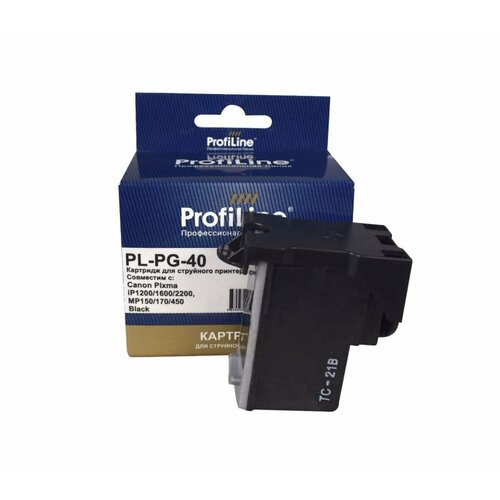 Картридж PG-40 для Canon Pixma MP210, MP140, iP1800, MP190, MP160, MP220 0615B025 ProfiLine черный комплект ris планок east crane geissele bk mp180 bk