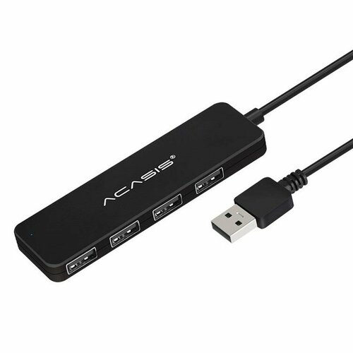 USB 20 Hub 4 port пассивный ACASIS AB2-L42 черный питание micro-USB кабель 02м 104000₽
