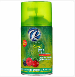 Rio Royal сменный баллон Royal Fresh Лесной ручей и Дикие ягоды, 250 мл,