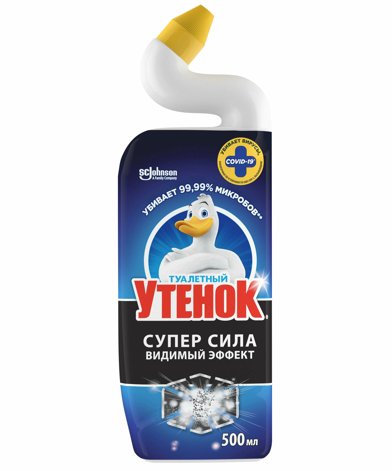Туалетный Утёнок - Гель для чистки туалета Супер Сила видимый эффект 500 мл