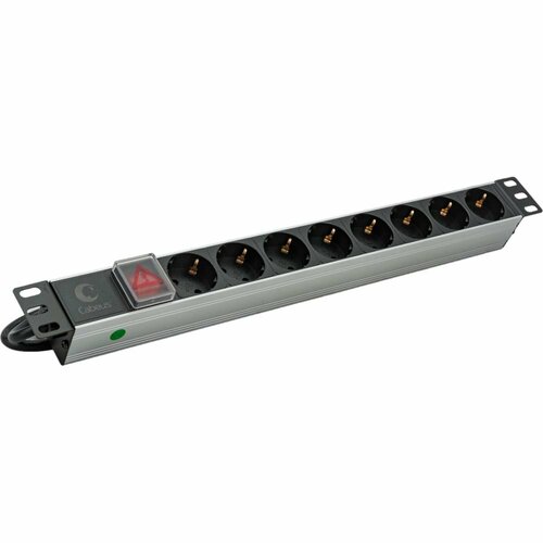 Горизонтальный неуправляемый блок силовых розеток Cabeus PDU-8P-2IEC 5516₽