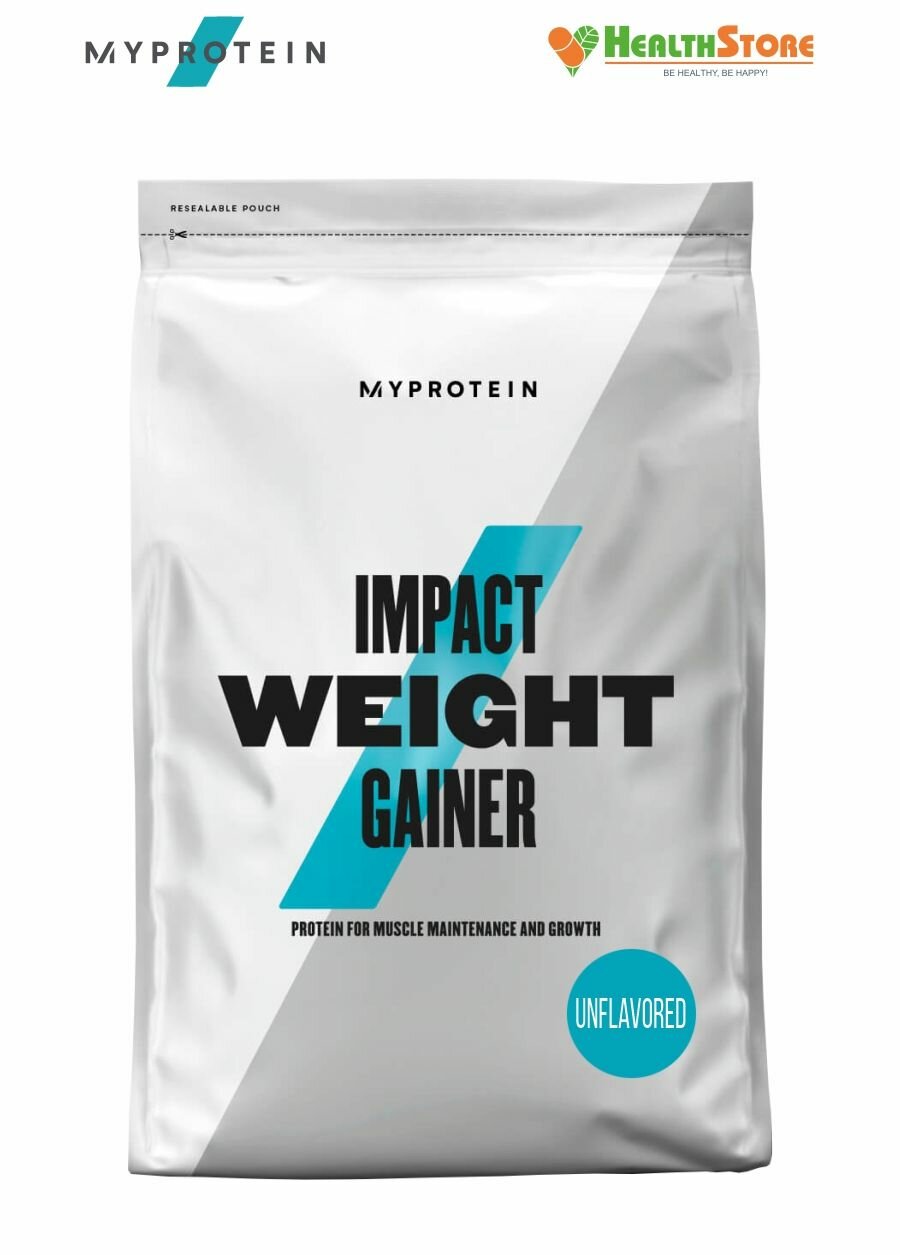 Myprotein Impact Weight Gainer 2,5кг (натуральный) Гейнер высокобелковый, гейнер на медленных углеводах, спортивное питание для набора мышечной массы