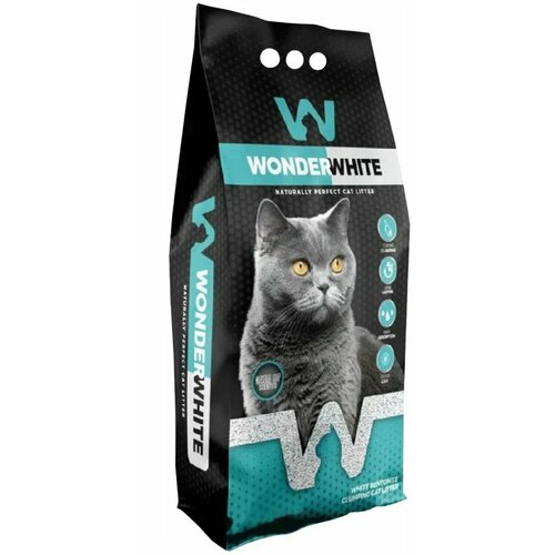 Wonder White Marseille Soap наполнитель для кошачьего туалета комкующийся c ароматом марсельского мыла 10кг
