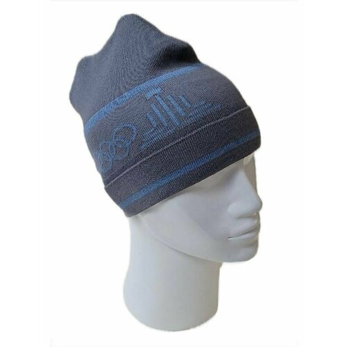 фото Шапка , размер свободный, серый шапка-сиб