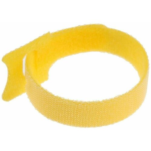 Стяжки-липучки для проводов 150Х10Х15 мм цвет желтый 10 шт 253₽