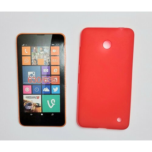 Чехол для Nokia Lumia 630/635 красный