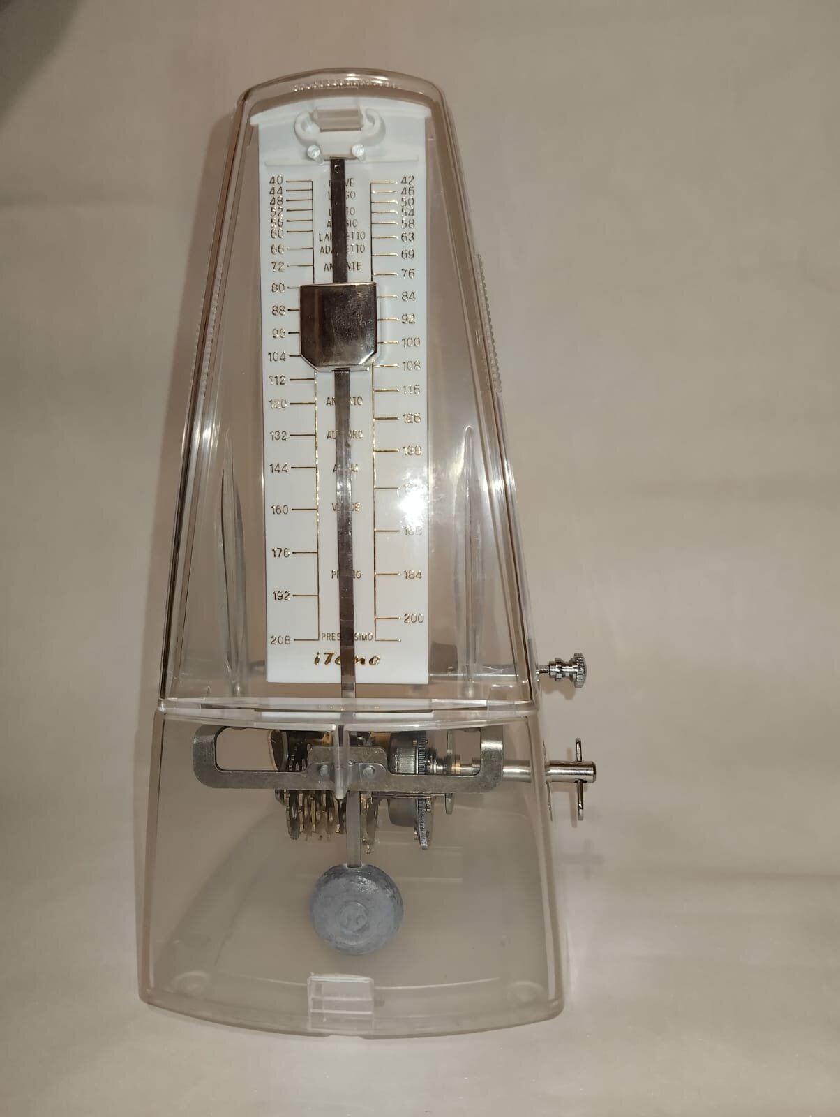 Itone Mk-222tw Метроном механический, выделение сильной доли, материал - пластик, прозрачный — фото 6