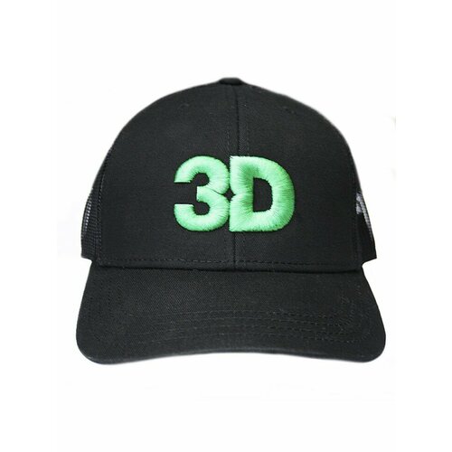 фото Кепка 3d, размер 44/54, черный