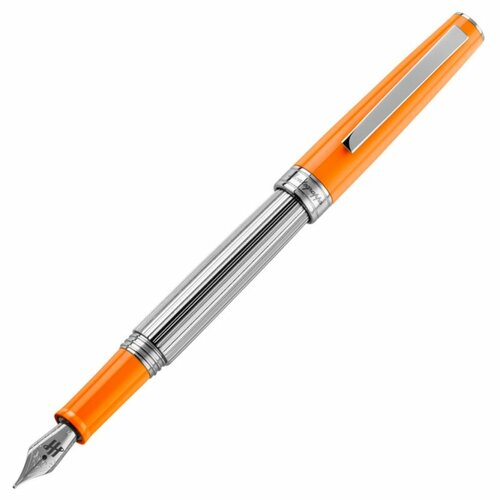 Перьевая ручка Montegrappa Armonia Duetto Orange Steel M. Артикул ARMD-OR-FP-M