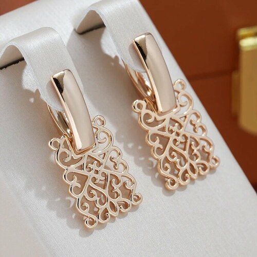 фото Серьги xuping jewelry, розовое золото