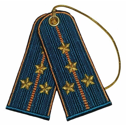 Вышитый брелок-погоны Капитан МЧС