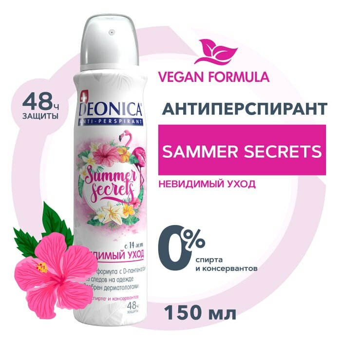 Антиперспирант Deonica Summer Secrets 150мл