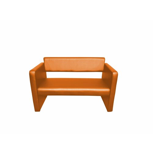 Диван двухместный Батл оранжевый