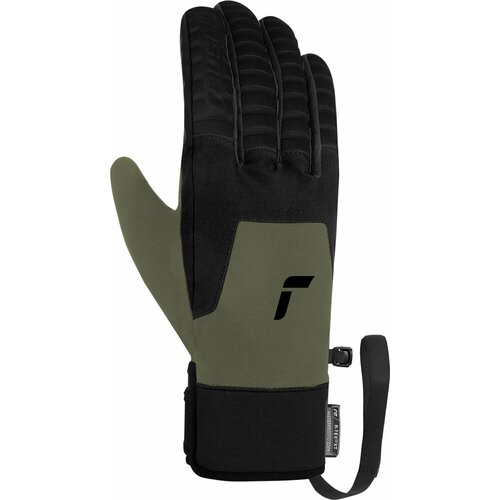 Перчатки Reusch, размер 10, зеленый, черный