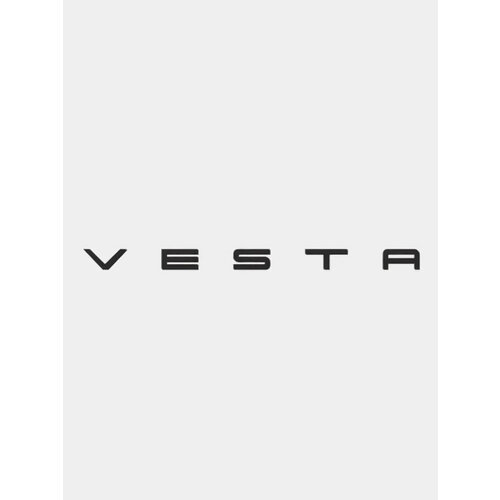 Эмблема и надпись Lada Vesta / Лада Веста Цвет Черный