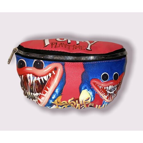 фото Сумка поясная poppy, оранжевый, синий