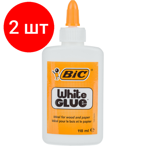 Комплект 2 штук, Клей ПВА 118мл BIC К8 9192583