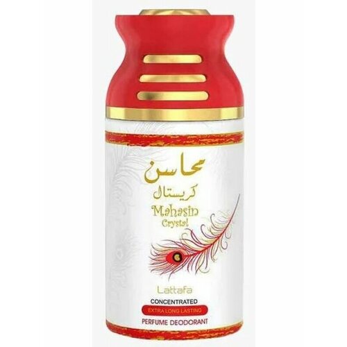 Парфюмированный спрей для тела (дезодорант) MAHASIN CRYSTAL / Махасин Кристал, Lattafa