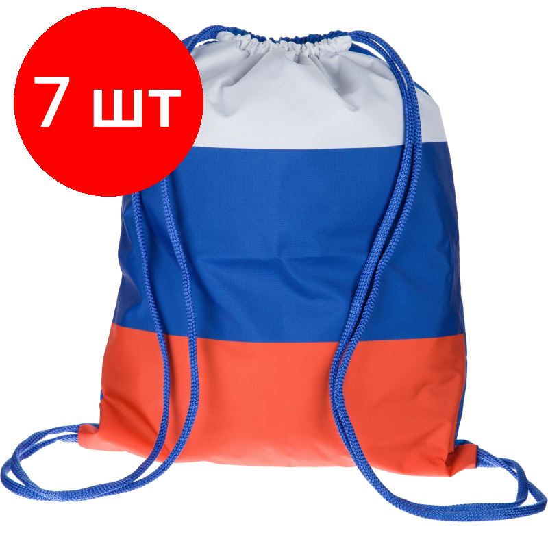 фото Мешок для обуви №1School Триколор, 360х470 мм, МО-26-1