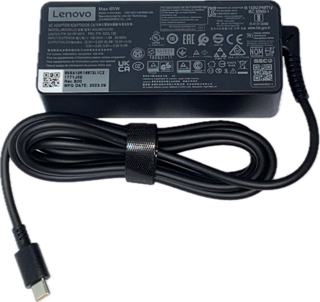 Блок питания (зарядка) для ноутбука Lenovo ThinkBook 20V 3.25A 65W разъем Type-C