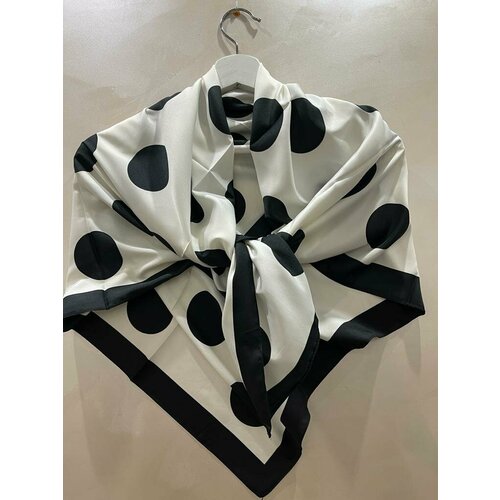 фото Платок ls dulаnna,90 см, белый, черный