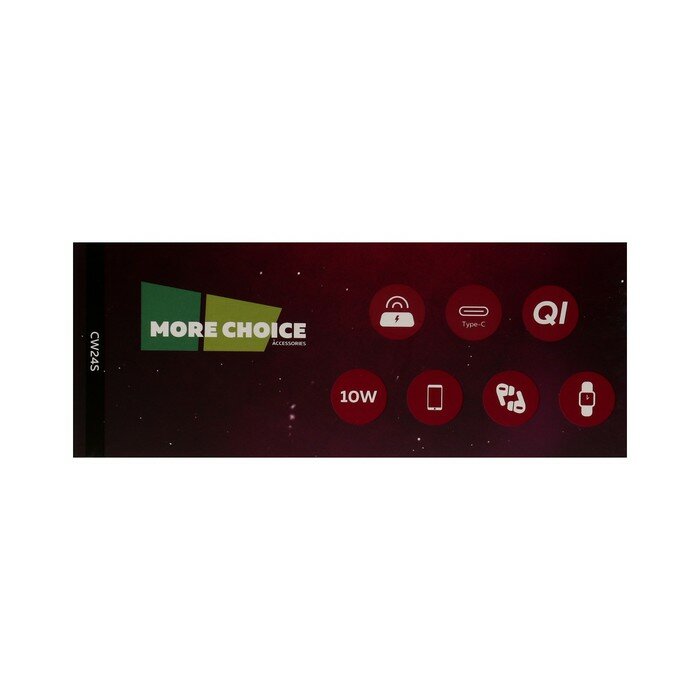 Зарядное устройство беспроводное More Choice Smart 10W 3в1 смартфон, часы, наушники с кабелем Type-C 1м Black - фото №19