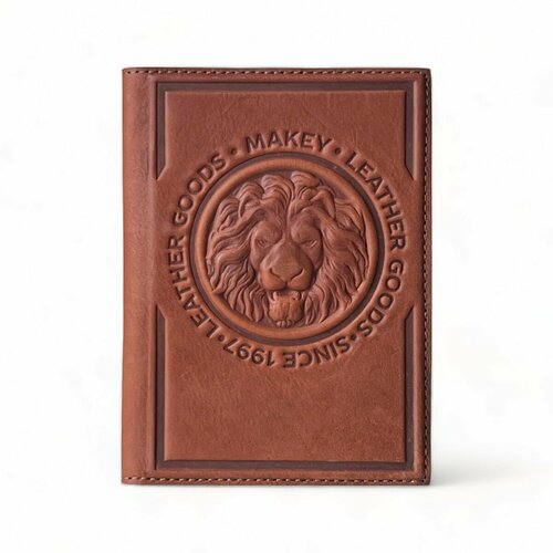 Обложка для паспорта Makey 009-08-51, коричневый мужская кожаная обложка для паспорта makey энергетику 009 20 16 7 коричневый