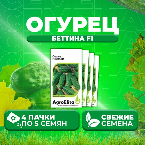 Огурец Беттина F1, 5шт, AgroElita, Nunhems (4 уп) огурец беттина f1 nunhems 7шт цв п