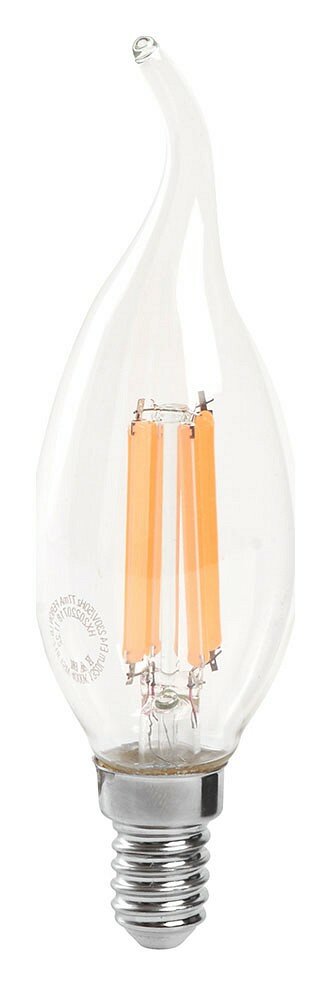 Лампа светодиодная Feron E14 15W 2700K Свеча на ветру Матовая / - фото №7
