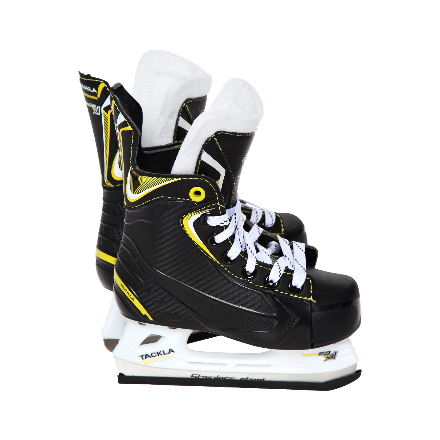 фото Коньки Tackla Hockey Skate Game Zone X1 YELLOW/BLACK YTH (30)