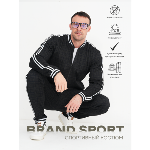 фото Костюм , размер 50 l, черный brand sport